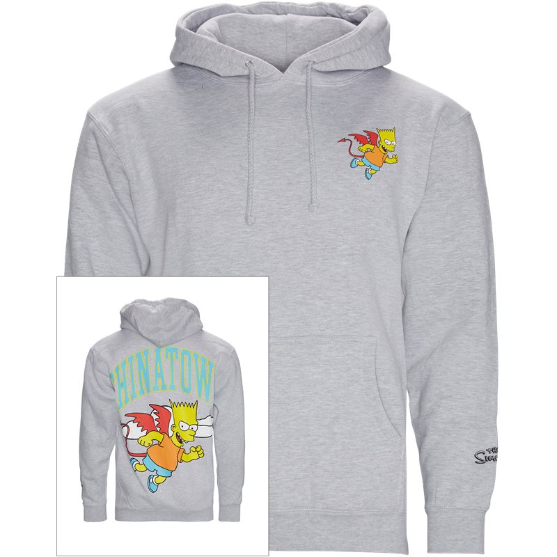 Chinatown Market Simpsons Devil Hoodie Grey Melange